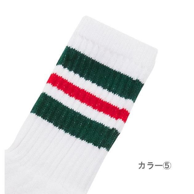 ソックス メンズ 3足セット 靴下 3足 アソート ラインソックス ハイソックス ライン入り ボーダー 3ライン 3Pソックス 紳士 スケーターソックス ソックス | ブランド登録なし | 09
