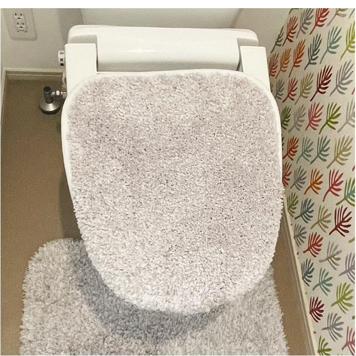 トイレ フタカバー おしゃれ SDS シュクルメランジェ 兼用フタカバー トイレ蓋カバー 普通便座 温水洗浄 暖房便座兼用 トイレふたカバー 貼るだけ  トイレ | ブランド登録なし | 06