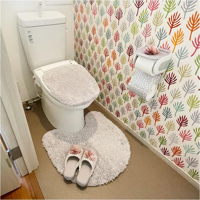 トイレ フタカバー おしゃれ SDS シュクルメランジェ 兼用フタカバー トイレ蓋カバー 普通便座 温水洗浄 暖房便座兼用 トイレふたカバー 貼るだけ  トイレ | ブランド登録なし | 07