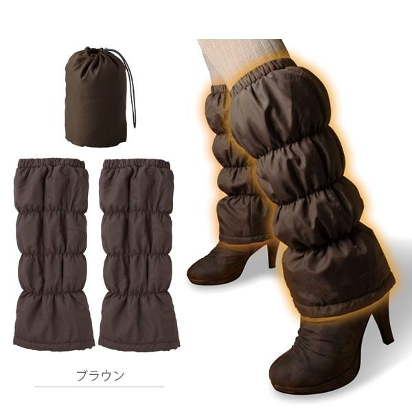 レッグウォーマー レディース メンズ 軽い ポーチ付き アウトドア オフィス 冷え症対策 吸湿発熱 中綿 あったか 防寒 ホットアルファ HOTα 帯電防止 | ブランド登録なし | 07