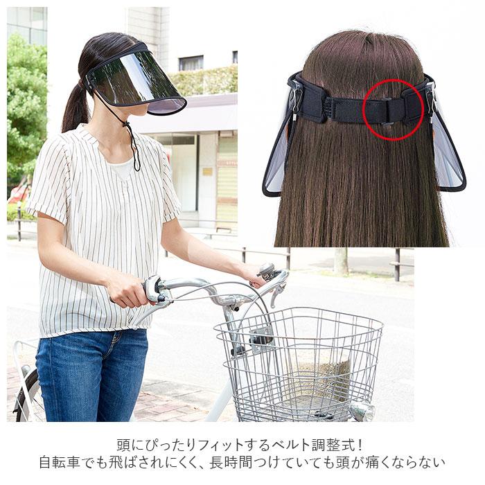更にお値下げ❗️フェイス用ポレーションミニ サンバイザー 通販サンバイザー レディース uvカット ベルト調整