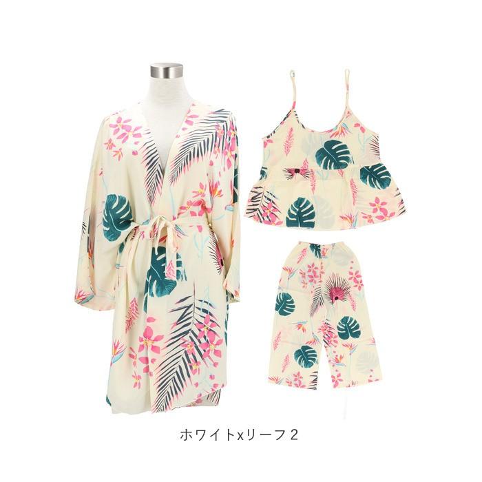 ルームウェア 可愛い 春 夏 通販 レディース 上下セット セクシー パンツ キャミソール ガウン セット 薄手 さらっと ゆったり おしゃれ M L XL 花柄 | ブランド登録なし | 22