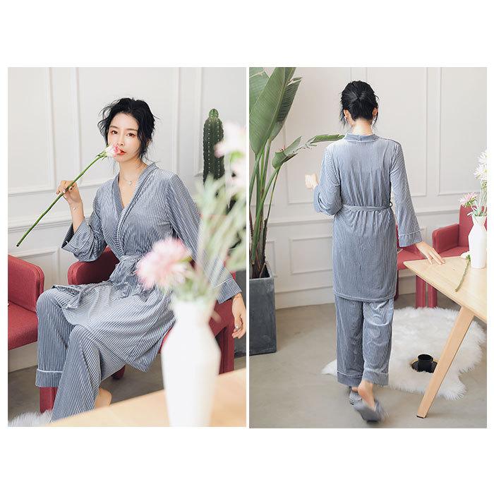 ルームウェア 通販ルームウェア 上下セット 冬 ガウン 春 秋 長袖 ロングガウン カーディガン レディース 大きいサイズ セクシー ロングガウン  ルームウェア | BACKYARD FAMILY | 06