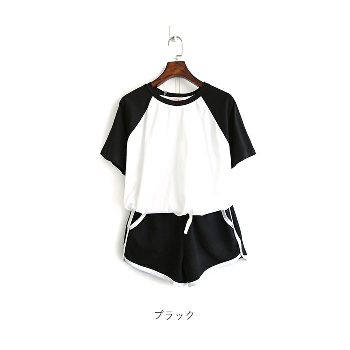 ルームウェア レディース 通販 上下セット 春 夏 ショートパンツ 可愛い パンツ 大きいサイズ m l xl 2xl グレー ブラック シンプル おしゃれ ルームウェア | BACKYARD FAMILY | 12