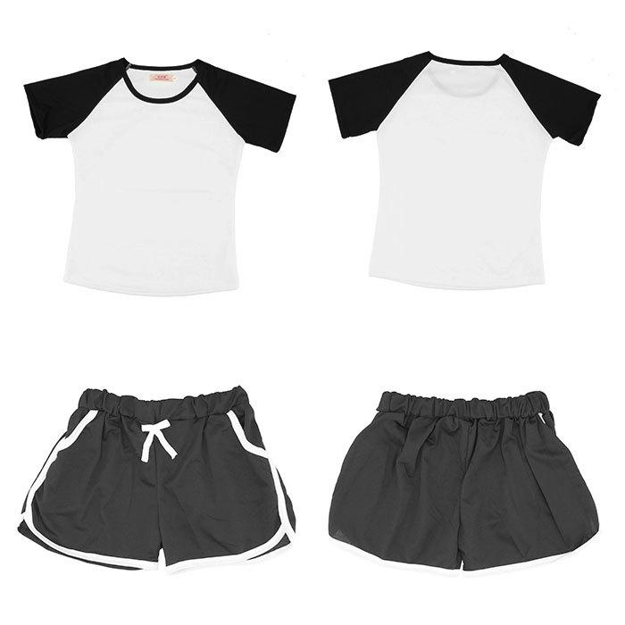 ルームウェア レディース 通販 上下セット 春 夏 ショートパンツ 可愛い パンツ 大きいサイズ m l xl 2xl グレー ブラック シンプル おしゃれ ルームウェア | BACKYARD FAMILY | 07