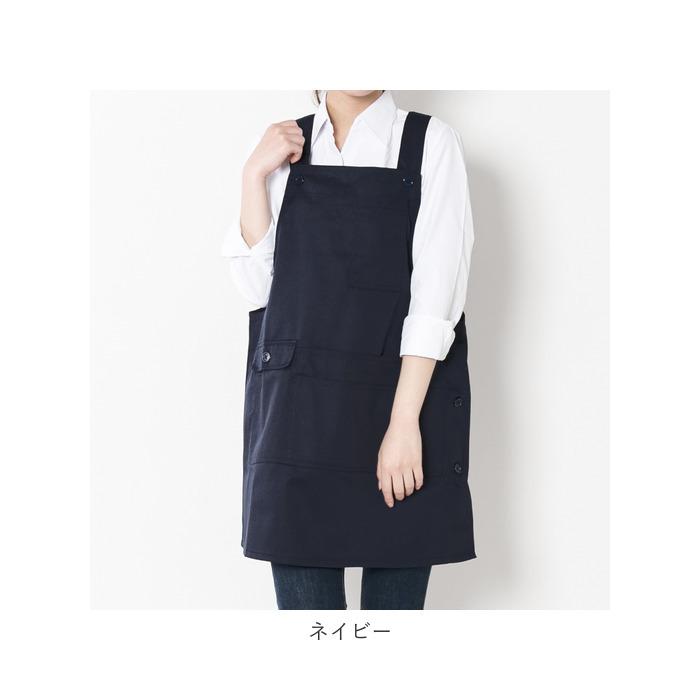 エプロン 通販エプロン おしゃれ ナチュラル レディース h型 ワンピース ゆったり ブラック ネイビー レッド カーキ ポケット たくさん 保育士 カフェ エプロン |  | 14