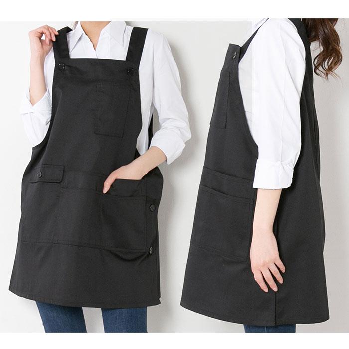 エプロン 通販エプロン おしゃれ ナチュラル レディース h型 ワンピース ゆったり ブラック ネイビー レッド カーキ ポケット たくさん 保育士 カフェ エプロン |  | 07
