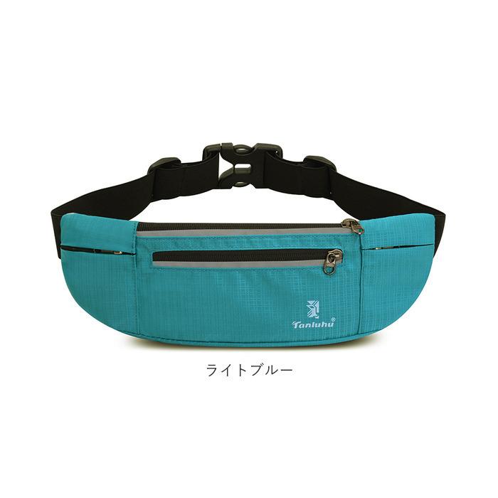 ランニングポーチ スマホ 通販 ランニング ウエストポーチ ウエストバック ウエストバッグ 薄い ジョギング ポーチ バッグ 小さい メンズ ランニングポーチ | ブランド登録なし | 16