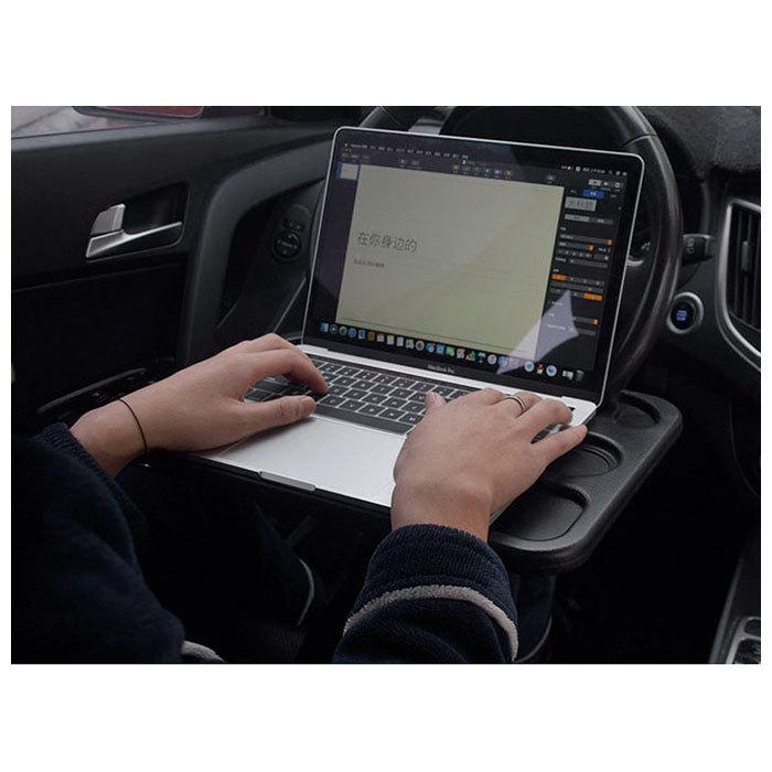 車 ハンドル テーブル 通販 車内 ハンドルテーブル 車用 車載用テーブル 運転席 机 食事 営業車 事務作業 車中泊 カー用品 簡易テーブル ブラック 簡単取付 車 |  | 09