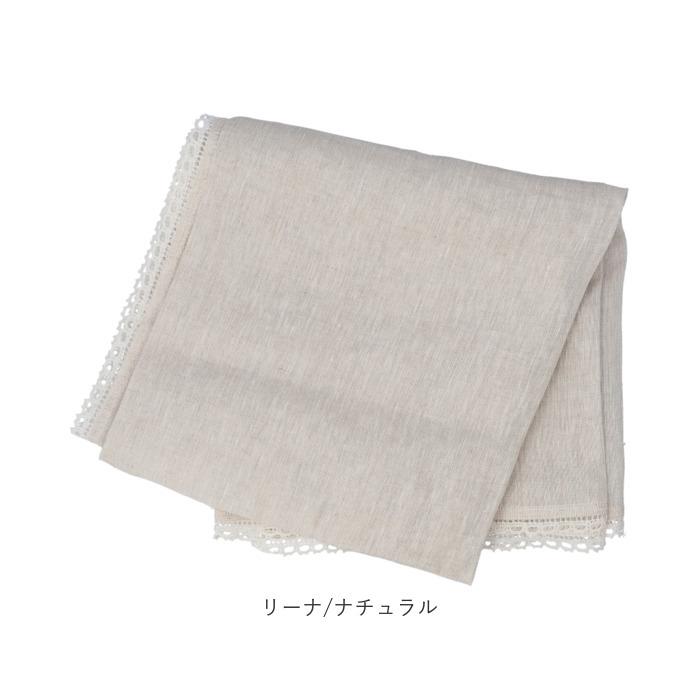 Lino e Lina リネン ホワイトテーブルクロス 150×150 Lino e Lina lino lina manon リーノエリーナ テーブルクロス M
