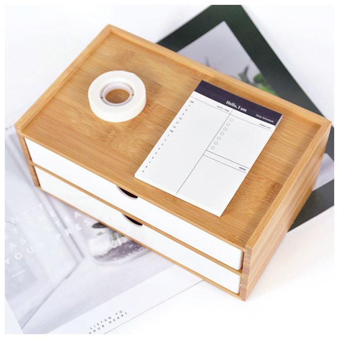 引き出し 収納 卓上 通販 収納ケース 収納ボックス 小物 木目 竹 小物入れ 卓上チェスト 道具箱 机上 おしゃれ 収納 グッズ 整理 日用品 雑貨 引き出し | BACKYARD FAMILY | 04