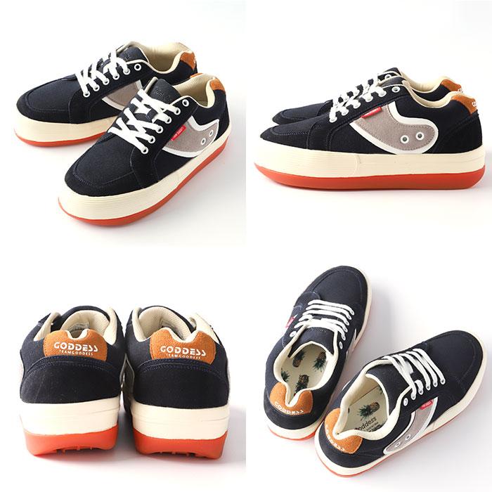 厚底スニーカー 通販厚底スニーカー メンズ レディース スニーカー 厚底 おしゃれ サーフブランド GODDESS ゴッデス 履きやすい インソール 厚底スニーカー |  | 16