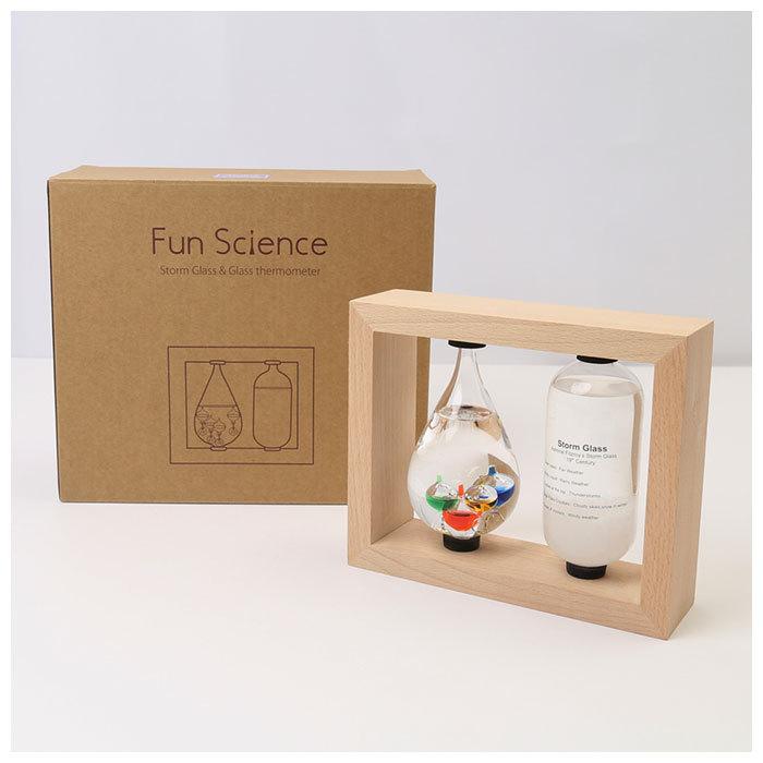 温度計＆ストームグラス 通販 気象計 天気予報 温度計 天気管 ガリレオ温度計 ガリレオ ガリレオサーモメーター 北欧 サイエンス 科学 インテリア ガラス