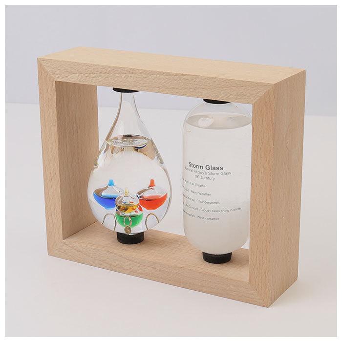 温度計＆ストームグラス 通販 気象計 天気予報 温度計 天気管 ガリレオ温度計 ガリレオ ガリレオサーモメーター 北欧 サイエンス 科学 インテリア ガラス