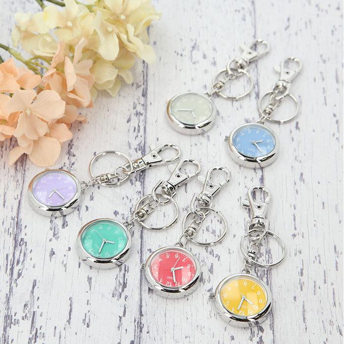 ナースウォッチ 通販ナースウォッチ かわいい キーリングウオッチ キーウオッチ こども 子ども 子供 懐中時計 カラフル フック式 Plaisir ナースウォッチ | 