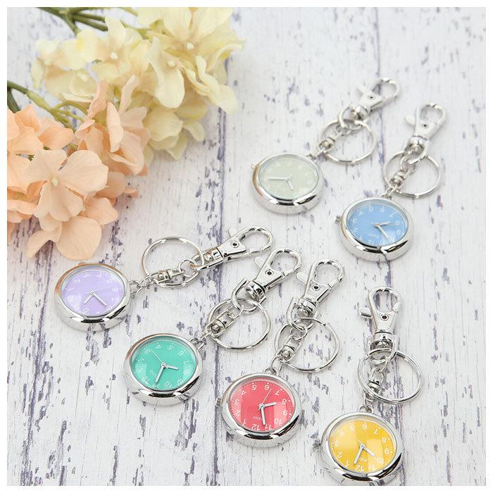 ナースウォッチ 通販ナースウォッチ かわいい キーリングウオッチ キーウオッチ こども 子ども 子供 懐中時計 カラフル フック式 Plaisir ナースウォッチ |  | 16