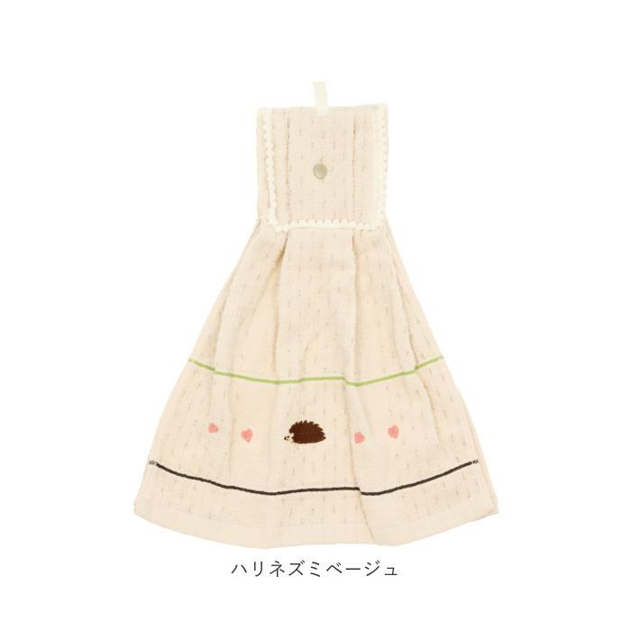 ドレスタオル 通販 綿100％ 綿 無撚糸 柔らかい ハリネズミ ブレックファースト レモン タオル 台所 キッチン トイレ 洗面所 ボタン付 ナチュラル  ドレスタオル |  | 24
