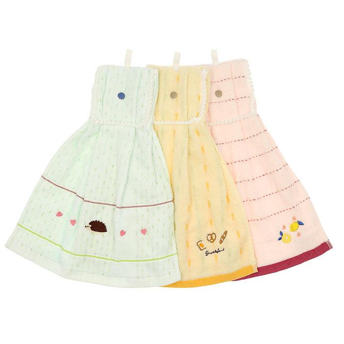 ドレスタオル 通販 綿100％ 綿 無撚糸 柔らかい ハリネズミ ブレックファースト レモン タオル 台所 キッチン トイレ 洗面所 ボタン付 ナチュラル  ドレスタオル |  | 16