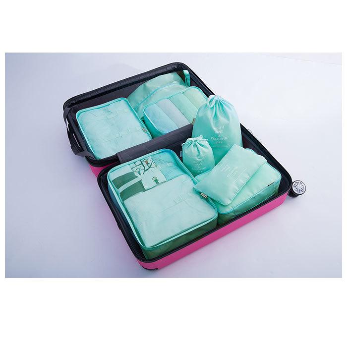 トラベルポーチ セット 通販 8点 大容量 アレンジケース トラベル収納バッグ 衣類仕分け 衣類収納 衣類 収納バッグ パッキング 巾着袋 靴バッグ トラベルポーチ | ブランド登録なし | 02