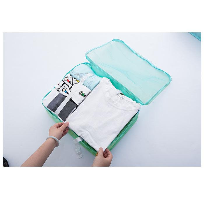 トラベルポーチ セット 通販 8点 大容量 アレンジケース トラベル収納バッグ 衣類仕分け 衣類収納 衣類 収納バッグ パッキング 巾着袋 靴バッグ トラベルポーチ | ブランド登録なし | 05