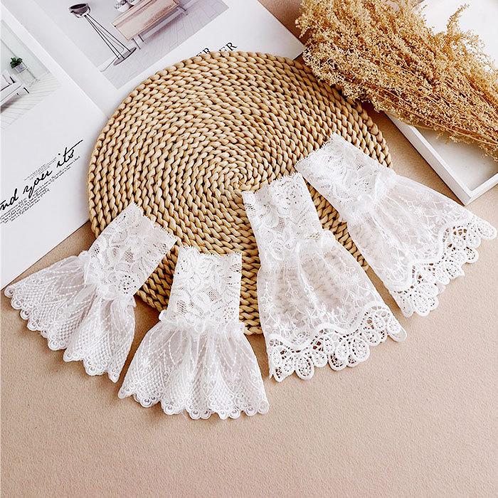 付け袖 通販付け袖 レース つけ袖 つけそで 重ね着風 袖 そで フリル 総レース付け袖 二重袖 レイヤード アクセサリー 春 秋 冬 ロリータ 服 かわいい 付け袖 | BACKYARD FAMILY