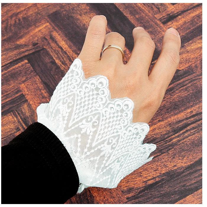 付け袖 通販付け袖 レース つけ袖 つけそで 重ね着風 袖 そで フリル 総レース付け袖 二重袖 レイヤード アクセサリー 春 秋 冬 ロリータ 服 かわいい 付け袖 | BACKYARD FAMILY | 17