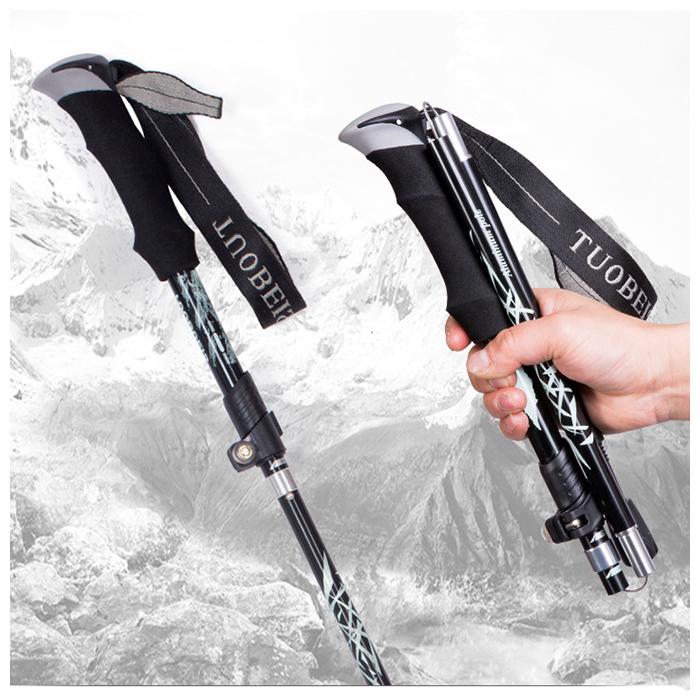トレッキングポール 通販トレッキングポール 折りたたみ 登山ストック ステッキ ストック 杖 山登り アルミ製 軽量 持ち運び 収納ケース付き トレッキングステ | BACKYARD FAMILY | 08