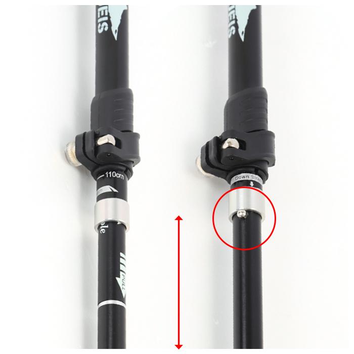 トレッキングポール 通販トレッキングポール 折りたたみ 登山ストック ステッキ ストック 杖 山登り アルミ製 軽量 持ち運び 収納ケース付き トレッキングステ | BACKYARD FAMILY | 12