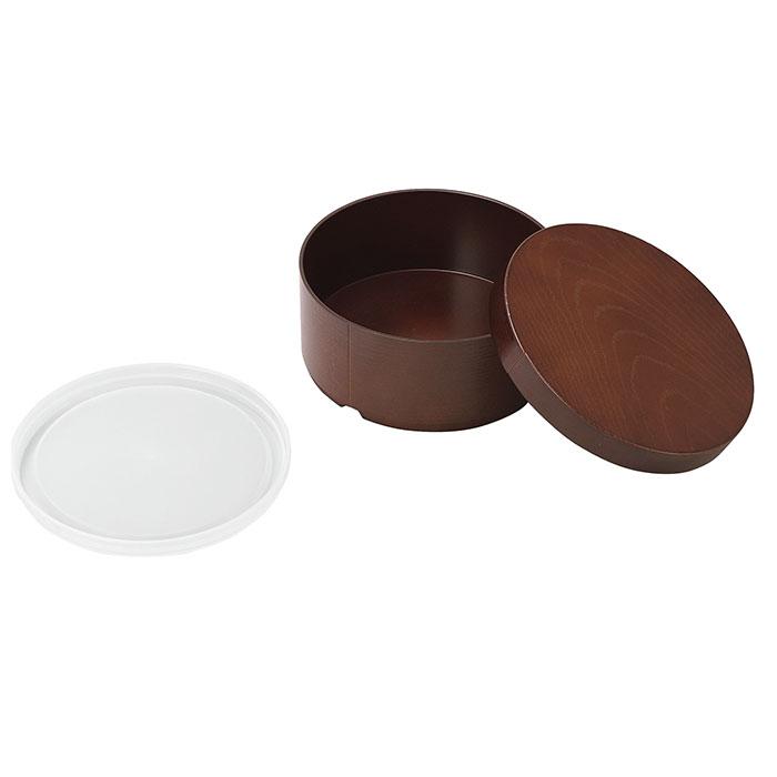 弁当箱 曲げわっぱ風 通販 レンジ対応 500ml お弁当箱 女子 大人 1段 ランチボックス おしゃれ レディース 丸型 食洗機対応 小さめ 女の子 わっぱ 小さい 弁当箱 | ブランド登録なし | 05