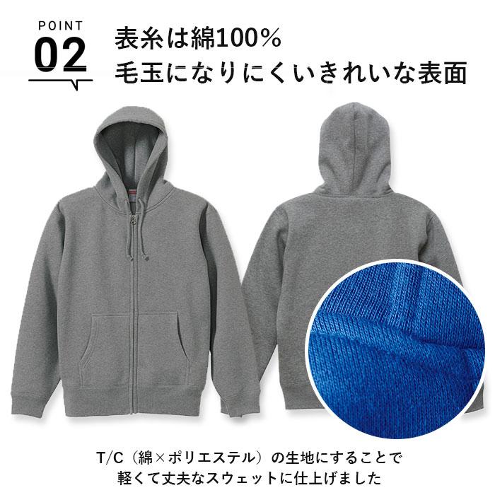 ユナイテッドアスレ 通販ユナイテッドアスレ パーカー スウェット フルジップ 裏起毛 メンズ レディース 10.0oz 10.0オンス パーカ シンプル ユナイテッドアスレ |  | 05