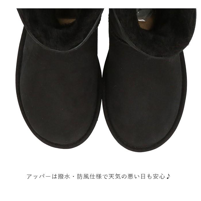 ugg ブーツ 通販 BAILEY BUTTON BLING ベイリーボタンブリング レディース ミドル 革 黒 ブランド アグ ムートンブーツ シープスキン 羊皮 羊革 Swarovski｜backyard｜05