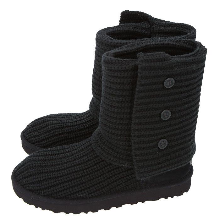 ブーツ UGG ブーツ 通販 レディース ニットブーツ あったか ウール ニット 軽量 サイドボタン アグ CLASSIC CARDY クラシック カーディ 1016555 US5 US6 US7 US8 | UGG | 04