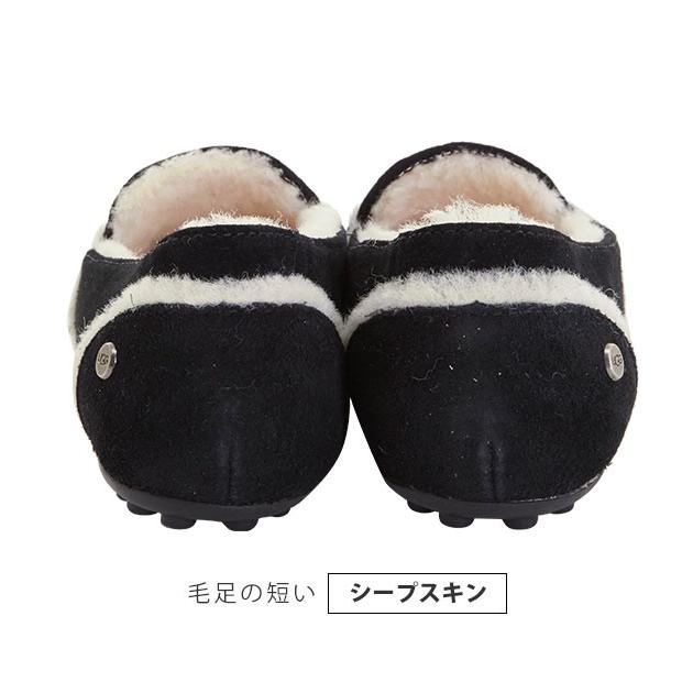 ugg モカシン ヘイリー スリッポン レディース シューズ 通販 アグ ローファー 女性 ウィメンズ 本革 羊革 レザー 革 黒 シープスキン ムートン スエード｜backyard｜09