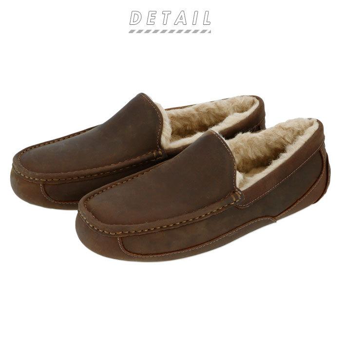 メンズ UGG メンズ スリッポン 通販 モカシン 本革 天然皮革 シープスキン ウール 防寒 あったか アグ ASCOT MATTE LEATHER アスコット マットレザー 1103889 | UGG | 03