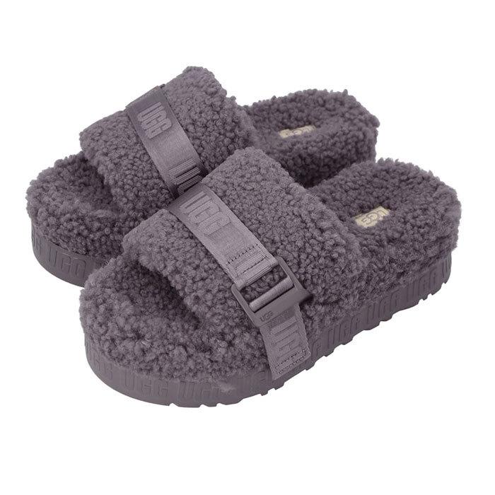 UGG サンダル モコモコ ファー 22cm 大人もOK【大人気】UGG Kids Fluff Yeah もこもこファーサンダル