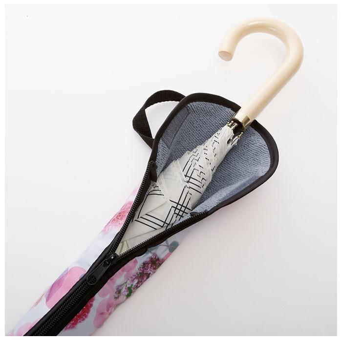 傘ケース マイクロファイバー 通販 ロング 長傘 カバー ケース おしゃれ かわいい 止水ファスナー 日傘 雨傘 収納袋 通勤 通学 傘入れ 車 旅行 車内 傘ケース | スケーター | 05