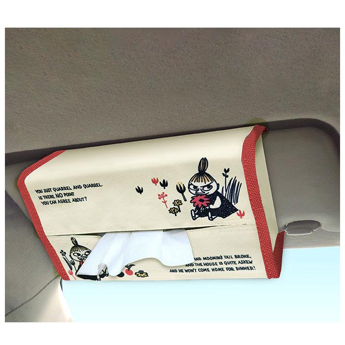 ティッシュカバー 車 通販 車内 テッシュケース サンバイザー取付 キャラクター 北欧 車収納 カー用品 車用 バイザーティッシュケース ティッシュカバー | MOOMIN | 02