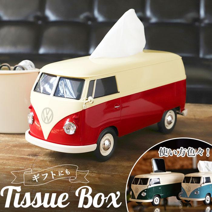 ティッシュケース 車 かわいい 通販 ｖｗバス ツートンカラー レッド ダークグリーン ブルー フォルクスワーゲン 本当に走る フェイス おしゃれ ギフト Backyard Family 通販 Paypayモール