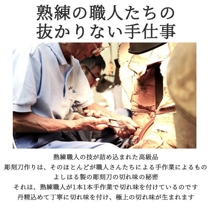 彫刻刀セット 10本 通販 よしはる 三友 彫刻刀 10本組 セット 印刀 平刀 三角刀 丸刀 版画 年賀状 彫刻 アート 芸術 趣味 布ケース入り | 義春刃物 | 03
