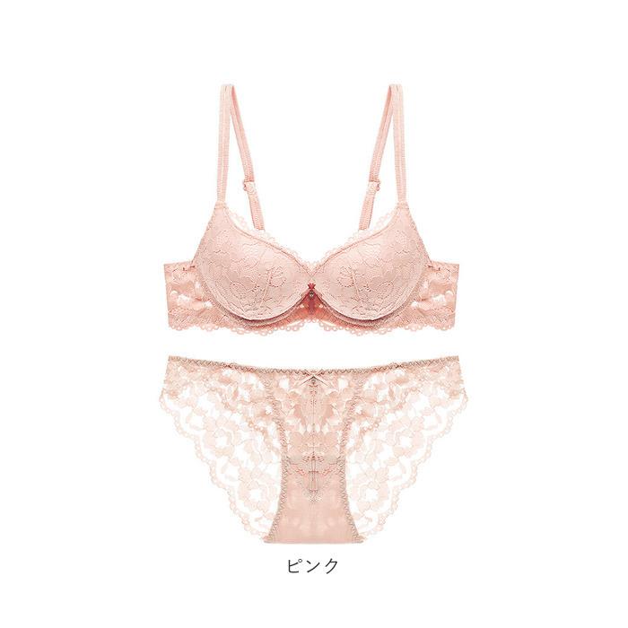 ブラジャー 通販ブラジャー ショーツ セット 下着 レディース セット 盛りパッド パンツ 綺麗 レース 夜 セクシー 盛りブラ セット 谷間 盛れるブラ  ブラジャー |  | 08