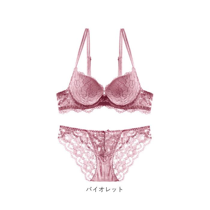 ブラジャー 通販ブラジャー ショーツ セット 下着 レディース セット 盛りパッド パンツ 綺麗 レース 夜 セクシー 盛りブラ セット 谷間 盛れるブラ  ブラジャー |  | 09