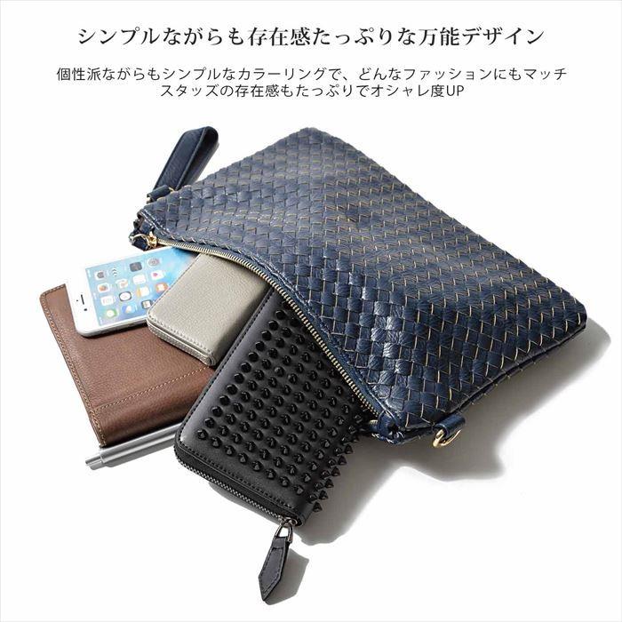 スタッズロングジップウォレット 楽天市場】長財布 メンズ 本革 通販 スタッズ 鋲 ラウンド
