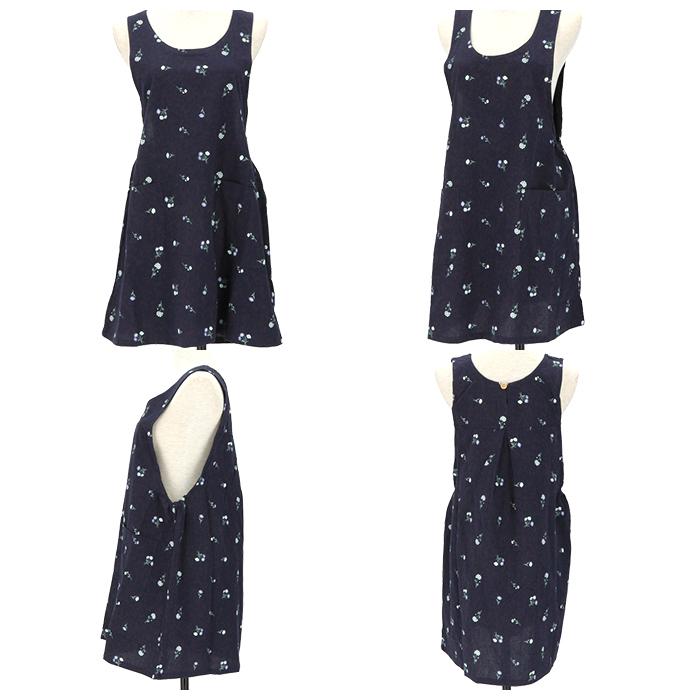 エプロン おしゃれ 通販 保育士 ショート丈 レディース 介護士 チュニック ラン型 かぶる だけ  かわいい 日用品 母の日 プレゼント ギフト エプロン | ミモザ | 19