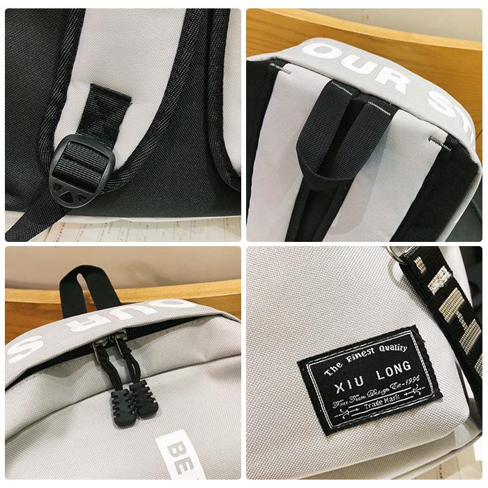 リュック 通学 女子 韓国 通販 おしゃれ 高校生 大容量 中学生 レディース ロゴ ストラップ かわいい 黒 ブラック PC タブレット 収納 軽量 軽い リュック | BACKYARD FAMILY | 25