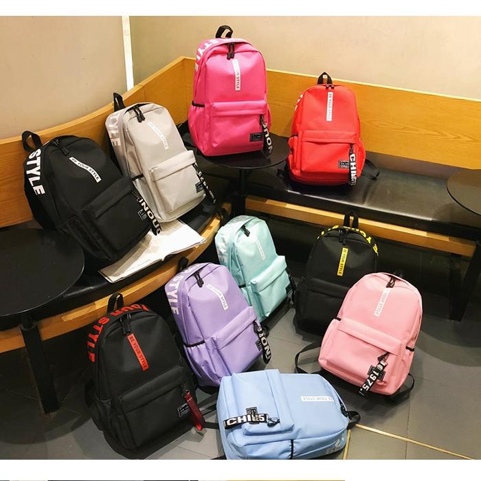 リュック 通学 女子 韓国 通販 おしゃれ 高校生 大容量 中学生 レディース ロゴ ストラップ かわいい 黒 ブラック PC タブレット 収納 軽量 軽い リュック | BACKYARD FAMILY | 19