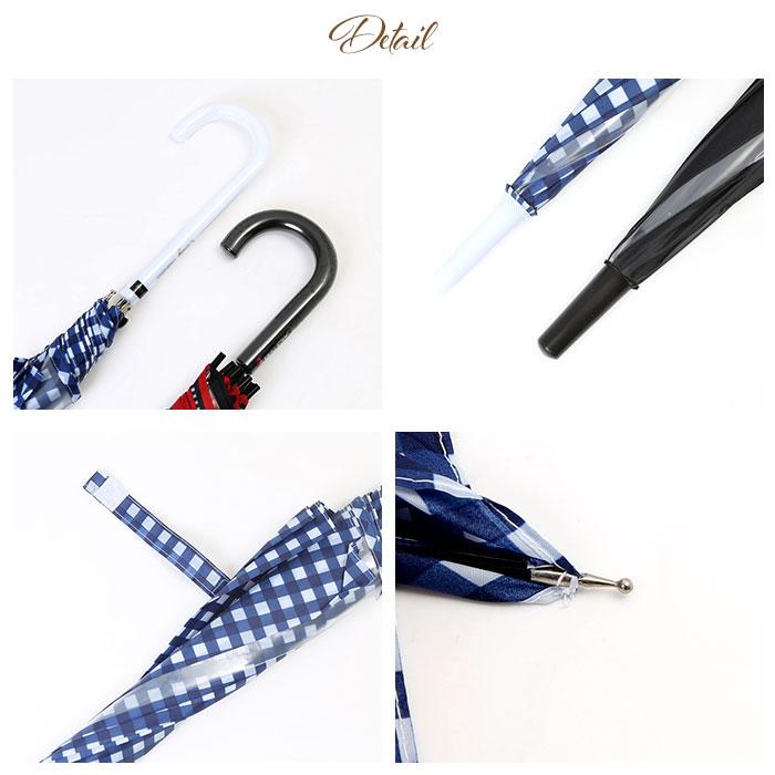 傘 キッズ 58cm 通販 長傘 かさ 58センチ 雨傘 アンブレラ 子供 子ども 女の子 女子 グラスファイバー 透明窓 窓付き 通学 登校 中学生 小学生 小学校 傘 | ブランド登録なし | 25