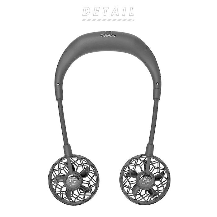 扇風機 首かけ 通販 ダブルファン ハンズフリー ヨガエアー 首掛け扇風機 夏 ポータブル 暑さ対策 熱中症対策 ウォーキング スポーツ観戦 屋外作業 Backyard Family 通販 Paypayモール