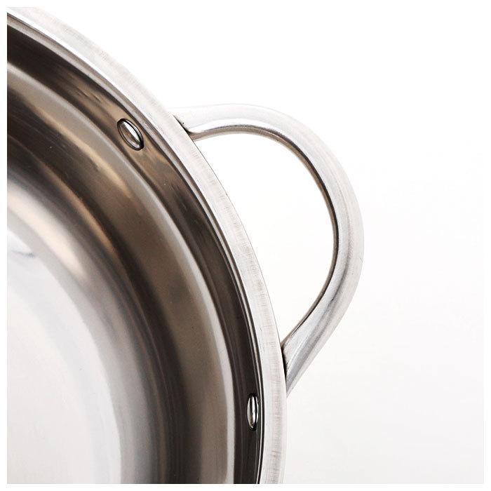 仕切り鍋 二色鍋 通販 鍋 28cm 2色鍋 二食鍋 2食鍋 お鍋 いろどり二食鍋 IH対応 ガス対応 パーティ 鍋パ 4〜6人 ステンレス 両手鍋 調理器具 仕切り鍋 | BACKYARD FAMILY | 04