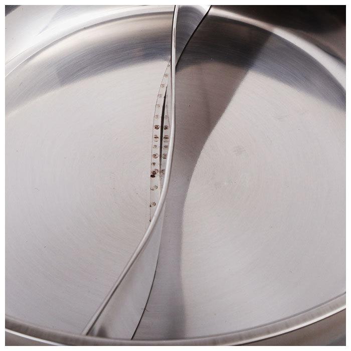 仕切り鍋 二色鍋 通販 鍋 28cm 2色鍋 二食鍋 2食鍋 お鍋 いろどり二食鍋 IH対応 ガス対応 パーティ 鍋パ 4〜6人 ステンレス 両手鍋 調理器具 仕切り鍋 | BACKYARD FAMILY | 05