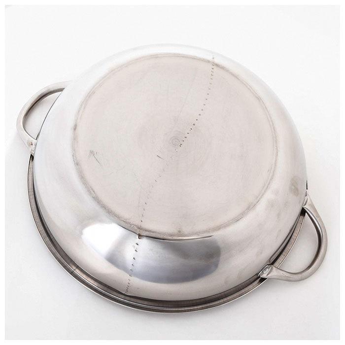 仕切り鍋 二色鍋 通販 鍋 28cm 2色鍋 二食鍋 2食鍋 お鍋 いろどり二食鍋 IH対応 ガス対応 パーティ 鍋パ 4〜6人 ステンレス 両手鍋 調理器具 仕切り鍋 | BACKYARD FAMILY | 06